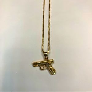 fashion nova gun necklace